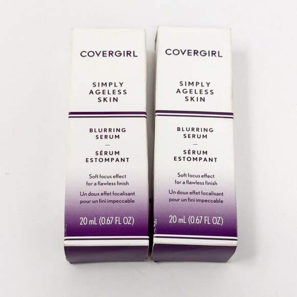 Lot of 2 - COVERGIRL 0.67fl oz. Simply Ageless Anti Wrinkle Blurring Serum NEW - Picture 1 of 4
